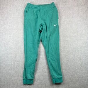 Nike Club Fleece Joggers Sweatpants Mens Small Teal Tapered Essential Lounge Gym